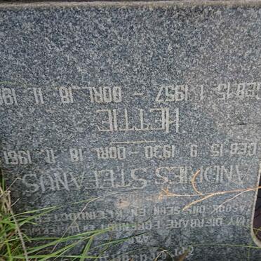 SANDT Andries Stefanus, v.d. 1930-1961 :: V.D. SANDT Hettie 1957-1961