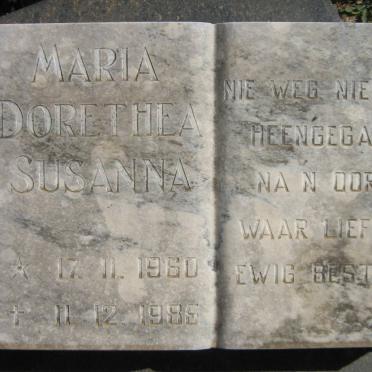 CAMPHER Maria Dorethea Susanna 1960-1985