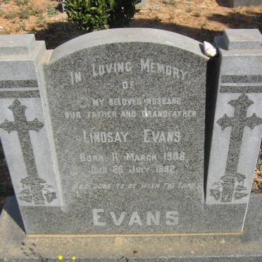 EVANS Lindsay 1908-1992