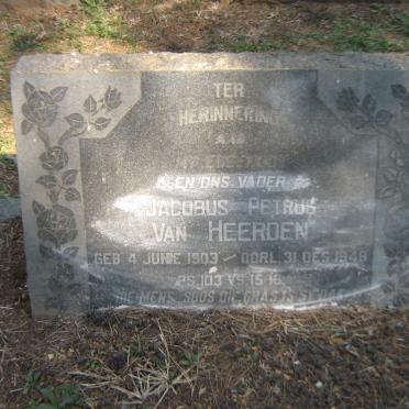 HEERDEN Jacobus Petrus, van 1903-1948