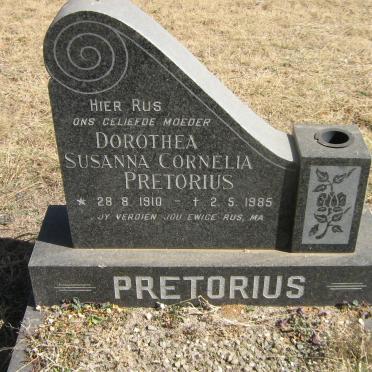 PRETORIUS Dorothea Susanna Cornelia 1910-1985