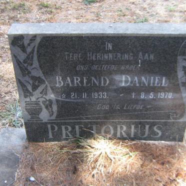 PRETORIUS Barend Daniel 1933-1970