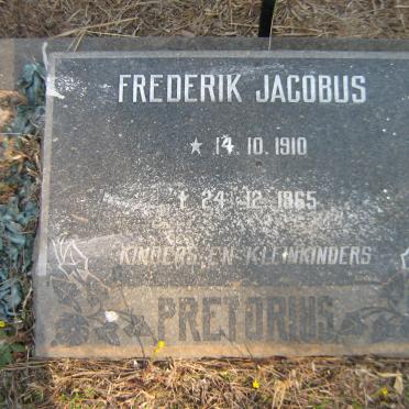 PRETORIUS Frederik Jacobus 1910-1965