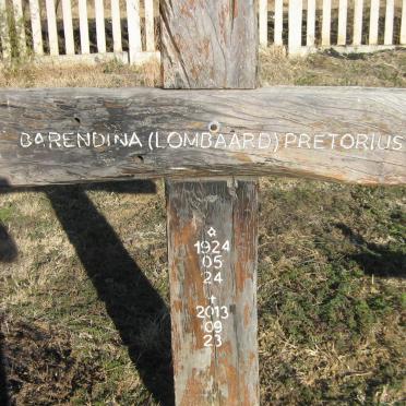 PRETORIUS Barendina nee LOMBARD 1924-2013