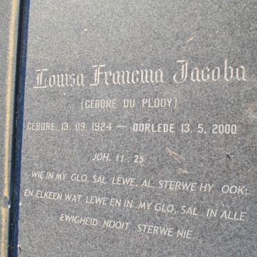 COERTZEN Louisa Francina Jacoba nee DU PLOOY 1924-2000