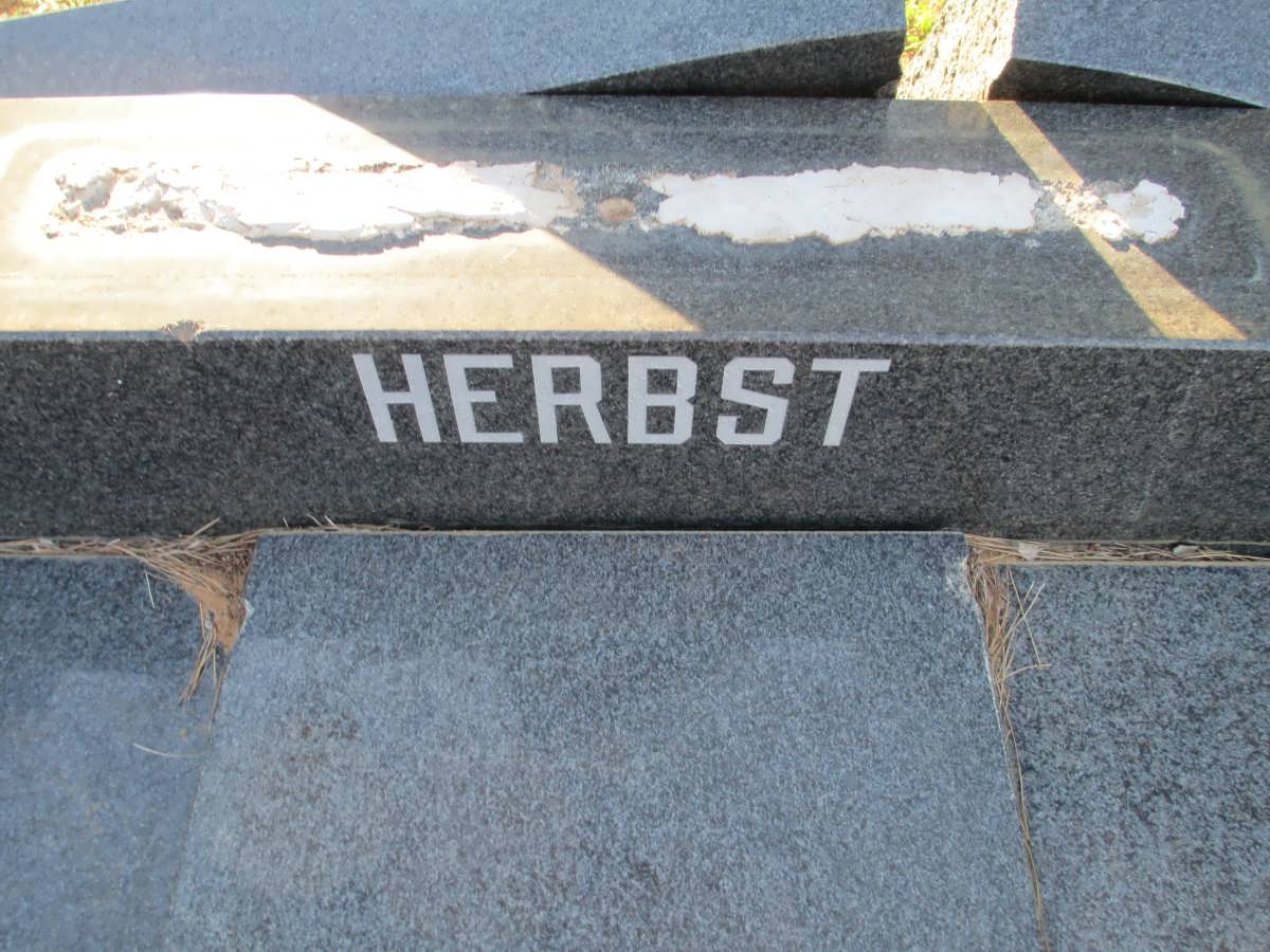 HERBST Cornelius Jacobus 1924-1977 & Anna Elizabeth Maria 1925-1977