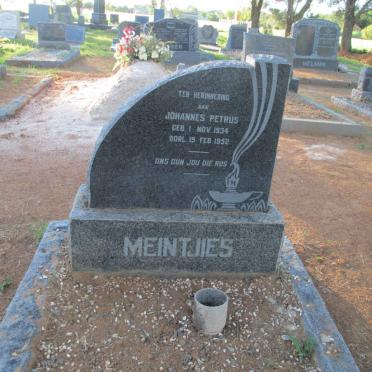 MEINTJIES Johannes Petrus 1934-1952