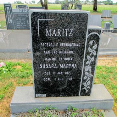 MARITZ Susara Maryna 1927-1998