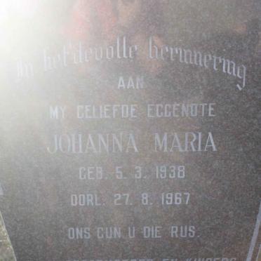 OOSTHUIZEN Johanna Maria 1938-1967