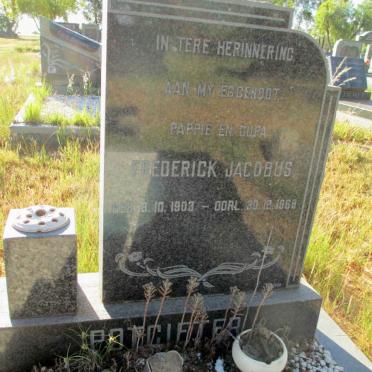 POTGIETER Frederick Jacobus 1903-1968