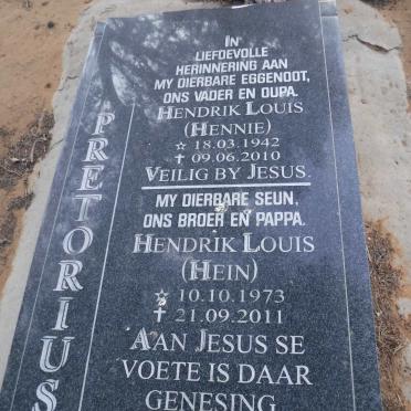 PRETORIUS Hendrik Louis 1942-2010 :: PRETORIUS Hendrik Louis 1973-2011