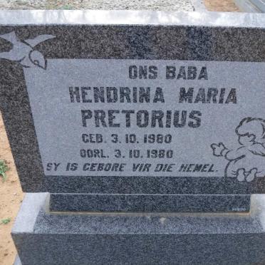 PRETORIUS Hendrina Maria 1980-1980