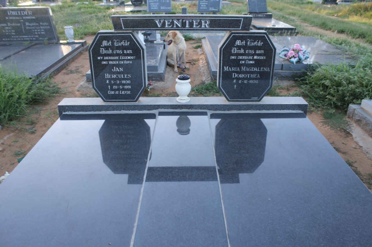 VENTER Jan Hercules 1930-1991 & Maria Magdalena Dorothea 1930-