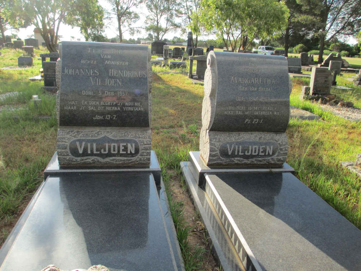 VILJOEN Johannes Hendrikus -1957 & Margaretha VAN BREDA -1968