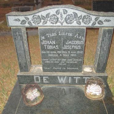 WITT Johan Tobias, de 1951-1955 :: DE WITT Jacobus Josephus 1952-1955