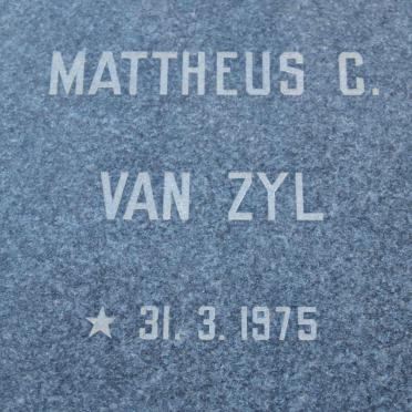 ZYL Mattheus C., van 1975-1975