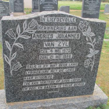 ZYL Andries Johannes, van 1870-1950