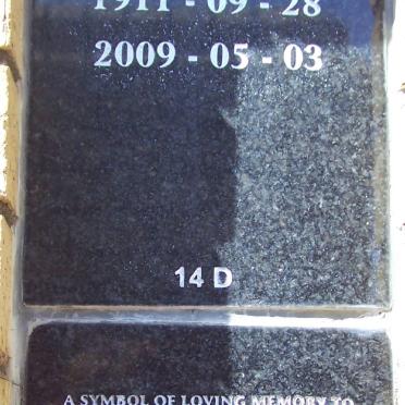 ASWEGEN Stefanus Tjaart, van 1911-2009 ::  PROCTER Christina Johanna nee VAN WYK 1959-1998