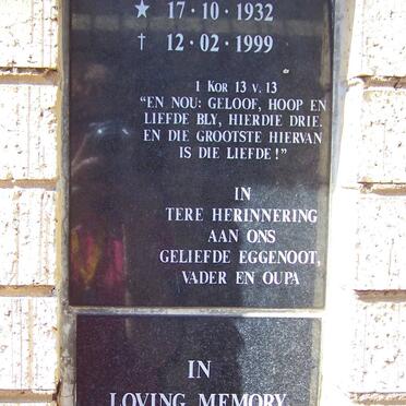 BUITENDAG Gerrie 1932-1999 :: DE VRYE Junita 1921-1997