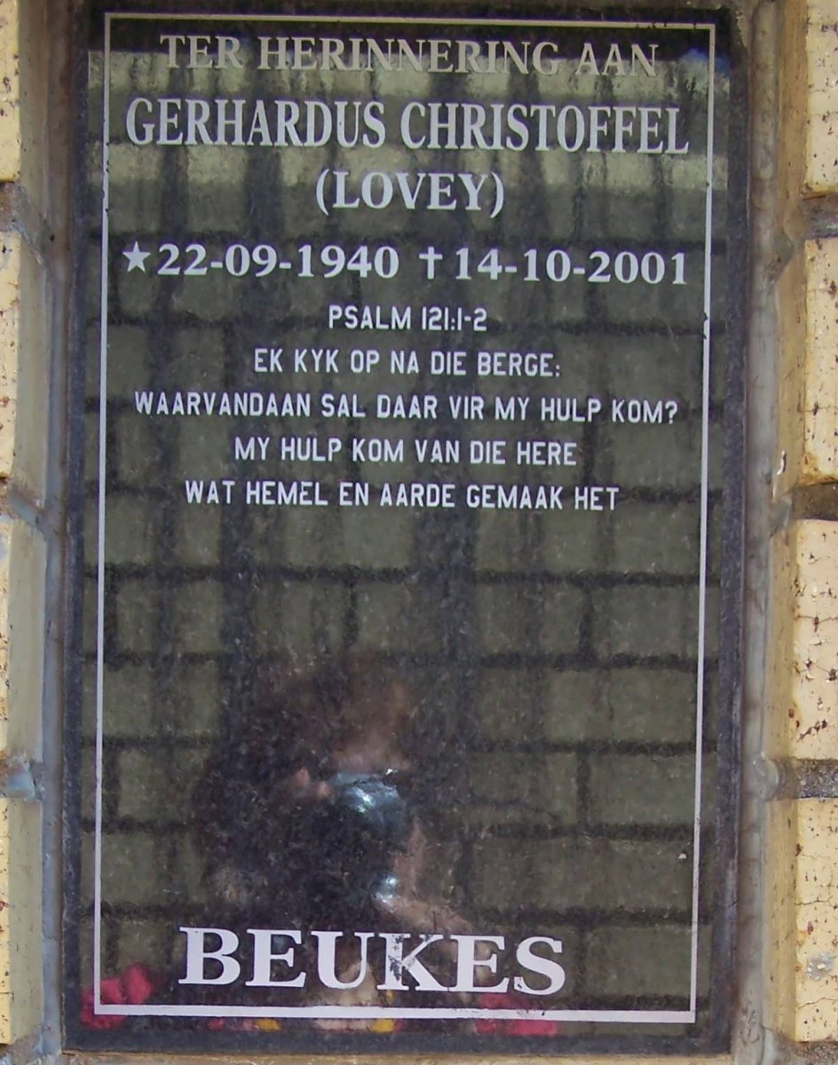 BEUKES Gerhardus Christoffel 1940-2001