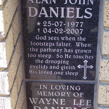DANIELS Alan John 1977-2007