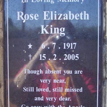 KING Rose Elizabeth 1917-2005