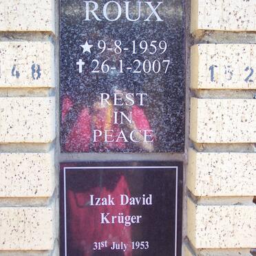 ROUX Andre 1959-2007 :: KRUGER Izak David 1953-2006