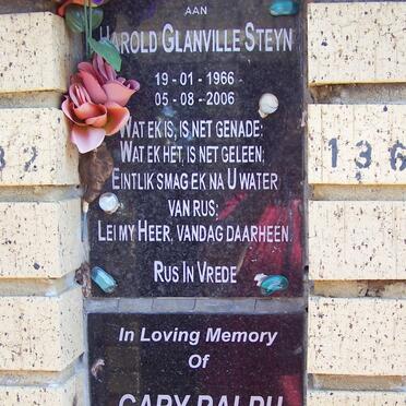 STEYN Harold Glanville 1966-2006 :: CLARKSON Gary Ralph 1972-2006