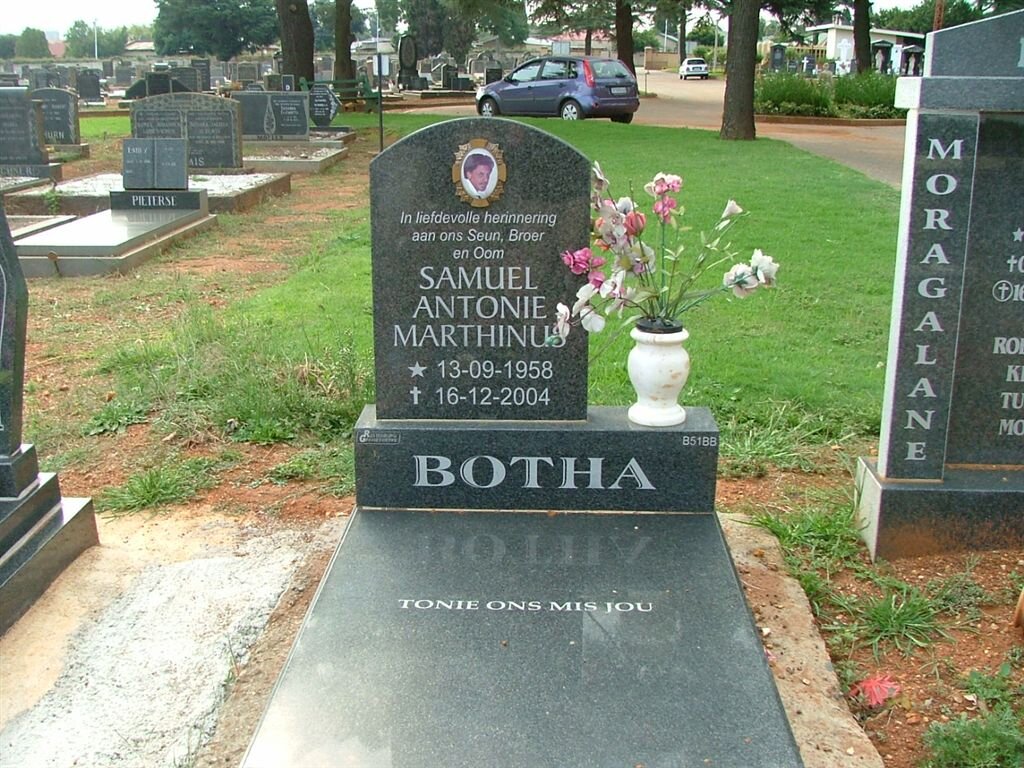 BOTHA Samuel Antonie Marthunis 1958-2004