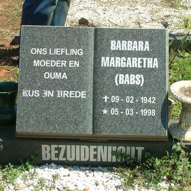 BEZUIDENHOUT Barbara Margaretha 1942-1998