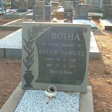 BOTHA Brian Samuel 1935-1974
