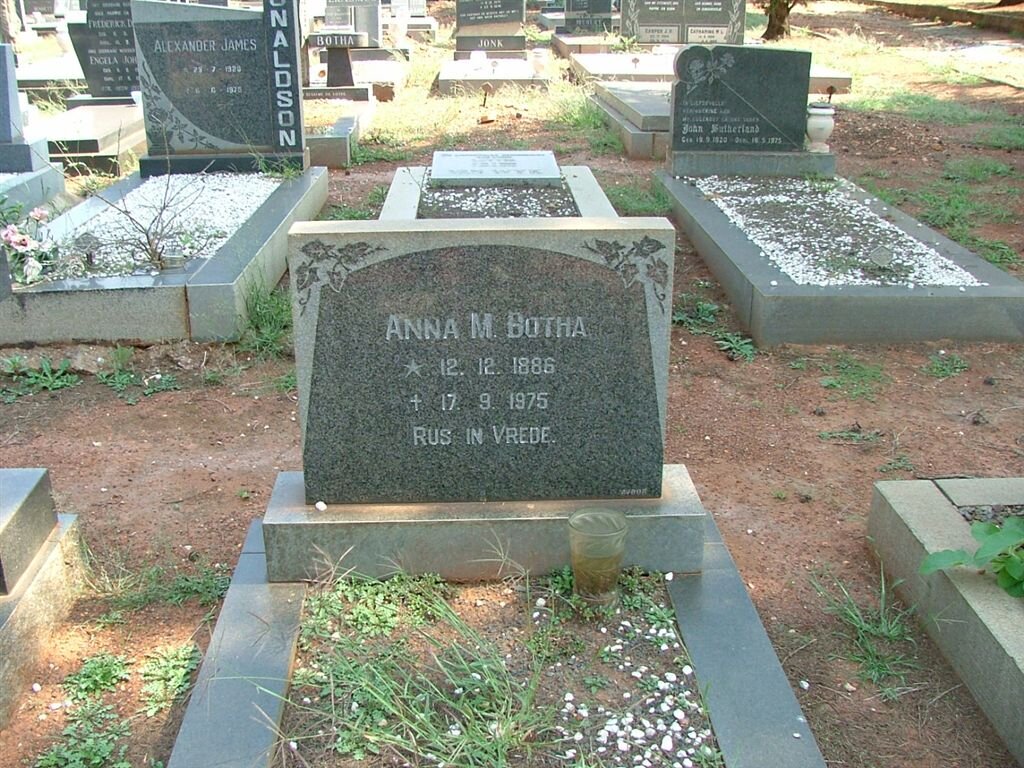 BOTHA Anna M. 1886-1975