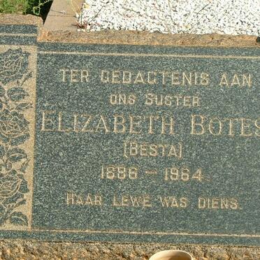 BOTES Elizabeth nee BESTA 1886-1964