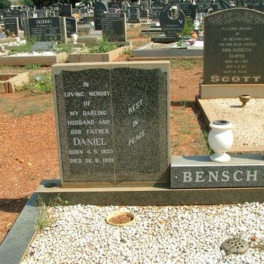 BENSCH Daniel 1933-1981