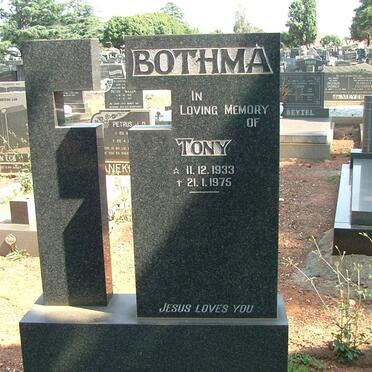 BOTHMA Tony 1933-1975