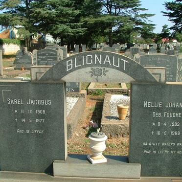 BLIGNAUT Sarel Jacobus 1909-1977 &amp; Nellie Johanna FOUCHE 1903-1966