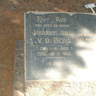 BERG Johannes Jurie, v.d. 1942-1960
