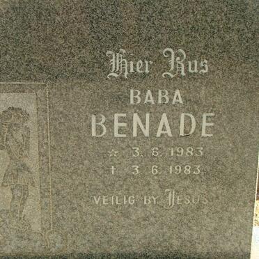 BENADE Baba 1983-1983