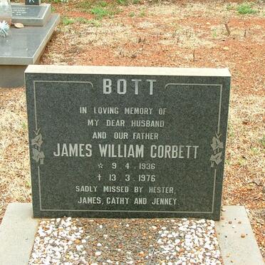 BOTT James William Corbert 1936-1976