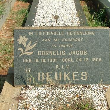 BEUKES Cornelis Jacob 1881-1965