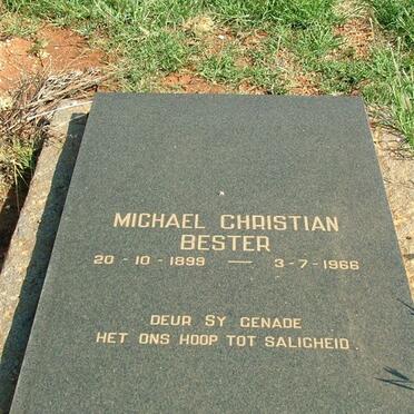 BESTER Michael Christian 1899-1966