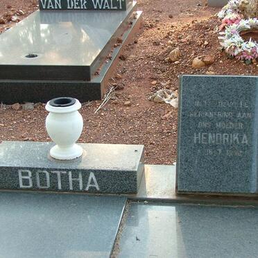 BOTHA Johannes Jacobus 1950- &amp;  Hendrika 1952-