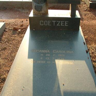 COETZEE Susanna Carolina 1913-1974