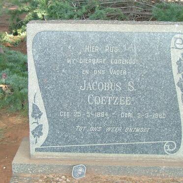 COETZEE Jacobus S. 1884-1960