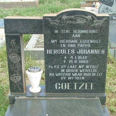 COETZEE Hercules Johannes 1932-1969