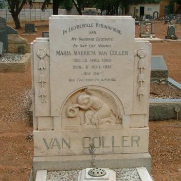 COLLER Maria Magrieta, van 1898-1947