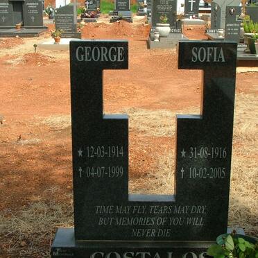 COSTALOS George 1914-1999 &amp; Sofia 1916-2005
