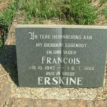 ERSKINE Francois 1947-1982