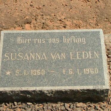 EEDEN Susana, van 1960-1960