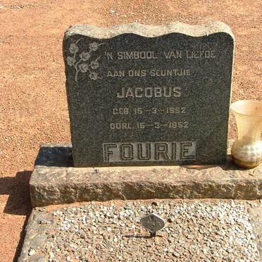 FOURIE Jacobus 1952-1952